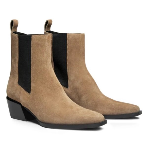 RAG & BONE Joni 50MM Suede Chelsea Boots Size 8.5 New - Picture 9 of 9